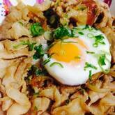 からし添えみそ豚丼