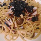 イカのガーリックパスタ