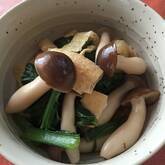 油揚げと小松菜の炒め煮
