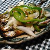 焼きシシャモの南蛮漬け