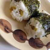 長芋と漬け物のおにぎり