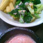 ブロッコリーの明太和え