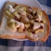 サツマイモのダブルチーズトースト