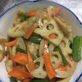 レンコンとニンジンのきんぴら