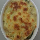 卵とほうれん草のグラタン