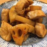 鶏とレンコンの甘辛炒め