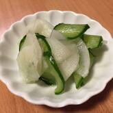 大根とキュウリの即席漬け