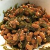 刻み昆布と納豆の和え物