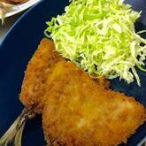 アジのフライ梅肉ソース