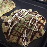 牛すじ入りお好み焼き