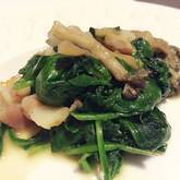 ホウレン草のバターしょうゆ炒め