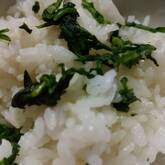 刻み春菊の混ぜご飯