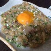 アジのなめろう・日本酒