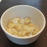 バナナのカッテージチーズ和え