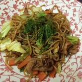 イカと豚肉入り焼きそば