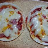 キノコのミニピザ