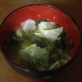 キャベツのみそ汁