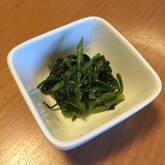 ゆで春菊のみかんポン酢和え