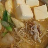 キムチと豚肉のスープ