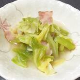 キャベツとベーコンの煮浸し
