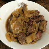 鶏もつの甘辛煮