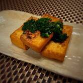 厚揚げのニラじょうゆがけ