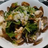 アサリと豆腐の紹興酒蒸し