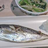 アジの塩焼きおろし添え