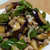 ナスと豚ひき肉のカレー炒め