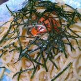 ワサビ風味の海苔だくスパゲティ