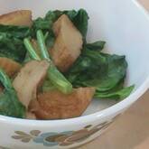 小松菜とさつま揚げのレンジ煮