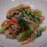 シンプル！小松菜のツナマヨ炒め 子どももペロリ