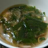 シイタケとニラの中華スープ