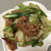 小松菜のショウガ炒め