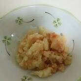 つぶしジャガイモの明太子和え