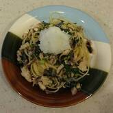 サンマの和風パスタ