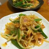 モヤシとベーコンのみそ炒め