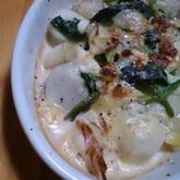 鶏と里芋のグラタン