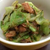 キャベツと厚揚げの炒め物