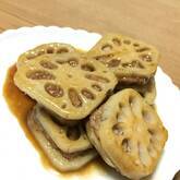 レンコンのはさみ照り焼き