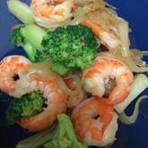 ブロッコリーとエビの中華炒め