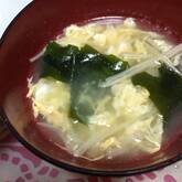 ワカメの卵スープ