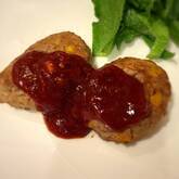 たっぷりコーン入りハンバーグ