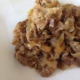 玉ネギと牛肉の甘辛炒め