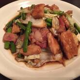 豚アスパラソース炒め