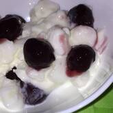 マシュマロフルーツヨーグルト