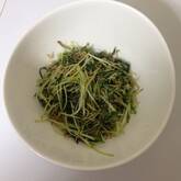 水菜とジャコのユズ炒め