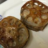 レンコンのはさみ照り焼き