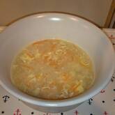 ゴマ油香る！卵とシイタケの春雨スープ