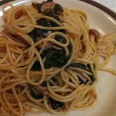 ホウレン草のケチャップパスタ